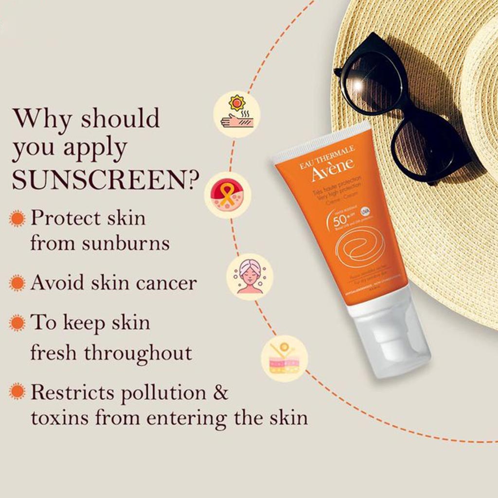 Avene SPF50+ Sunscreen Lotion For High Sun Protection 100ml - Easy Pharmacy LLC