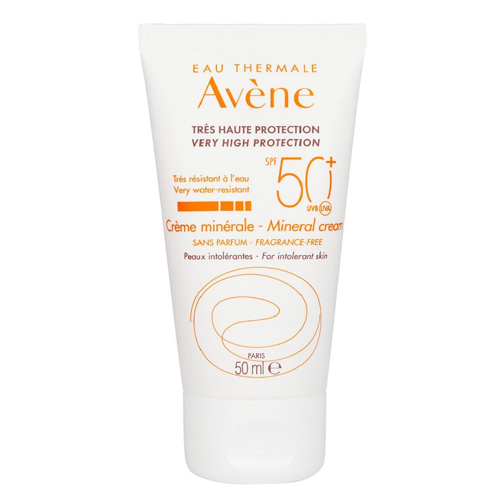 Avene SPF50+ Mineral Sunscreen Cream For High Sun Protection 50ml - Easy Pharmacy LLC