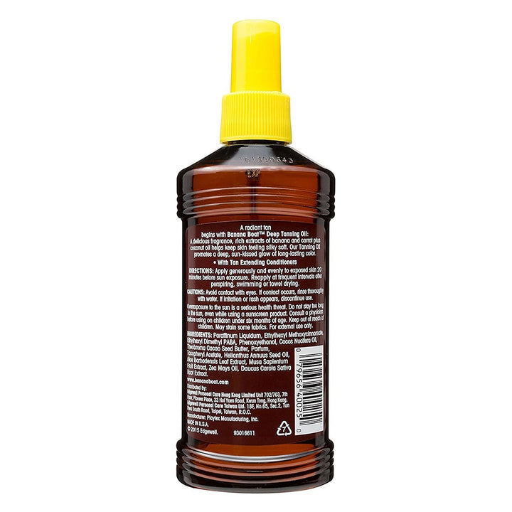 Banana Boat SPF4 Deep Tanning Oil 236 mL - Easy Pharmacy LLC