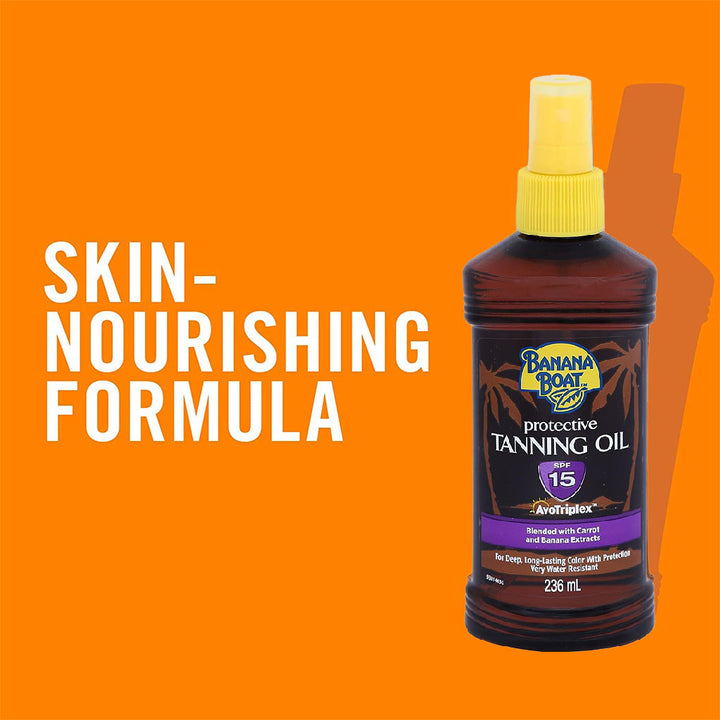 Banana Boat SPF15 Protective Tanning Oil 236 mL - Easy Pharmacy LLC