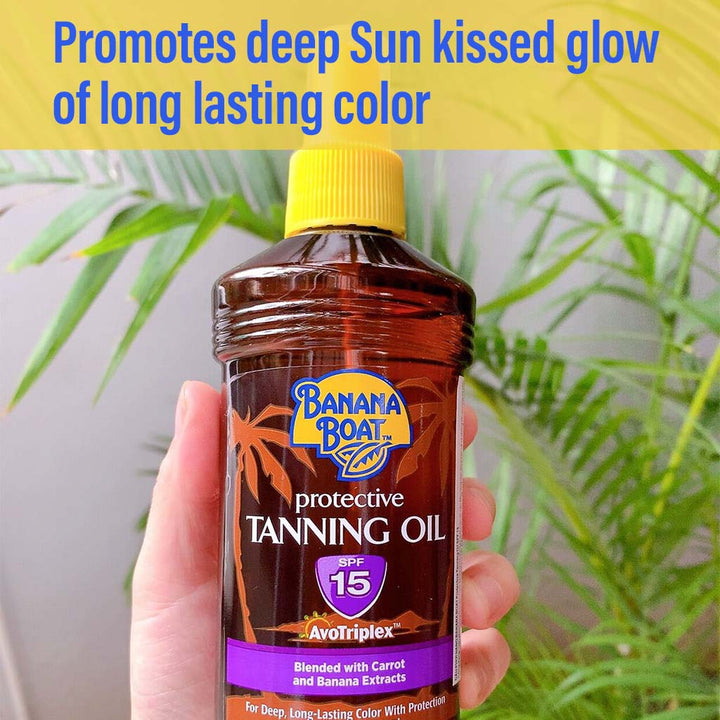 Banana Boat SPF15 Protective Tanning Oil 236 mL - Easy Pharmacy LLC