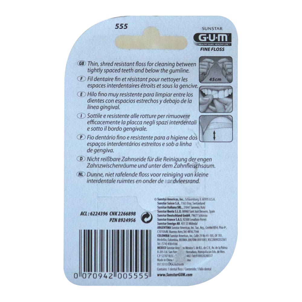 Butler Gum Fine Floss Unwaxed 555RQ - Easy Pharmacy LLC