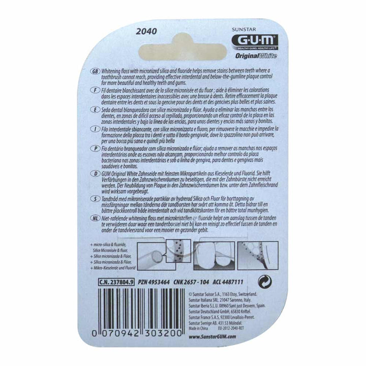 Butler Gum Original White Waxed Floss 2040 M - Easy Pharmacy LLC