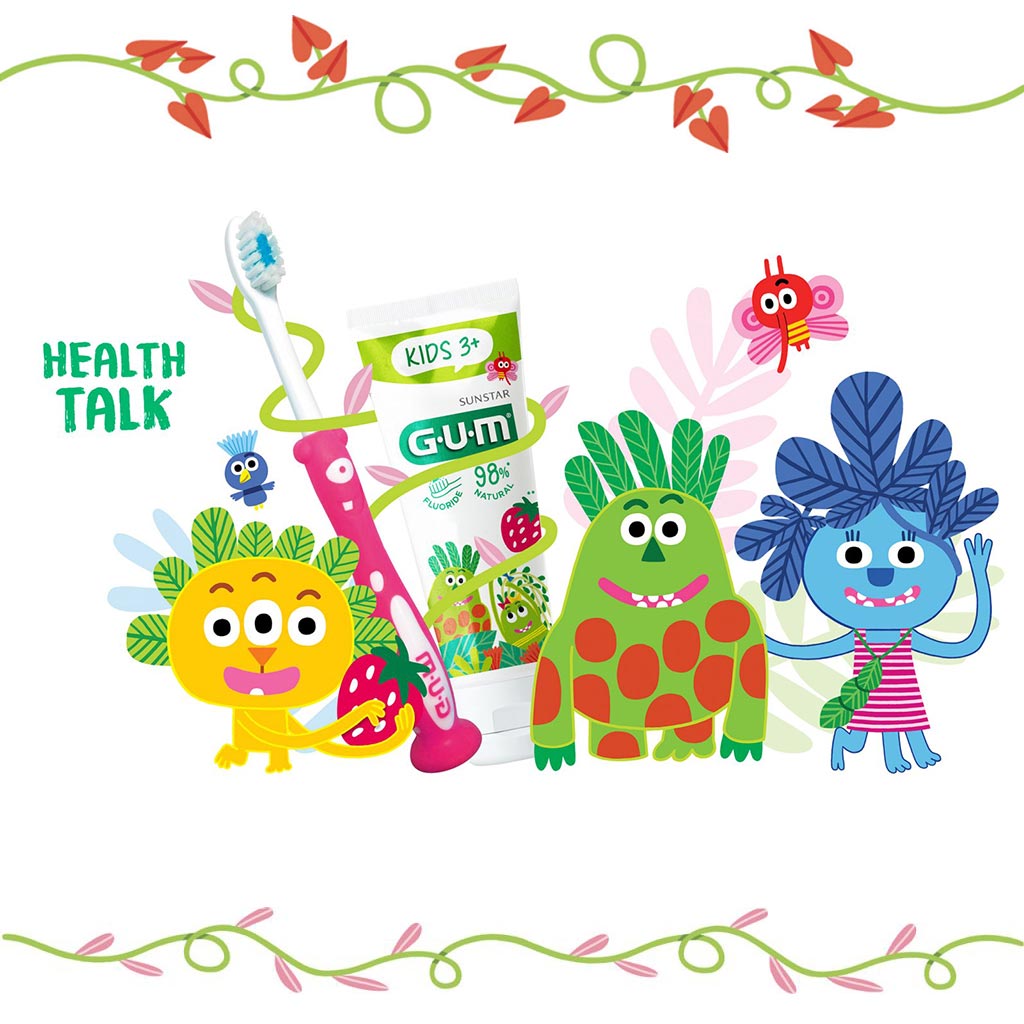 Sunstar Gum Kids 3+ Years Toothpaste, Strawberry Flavour 50ml - Easy Pharmacy LLC