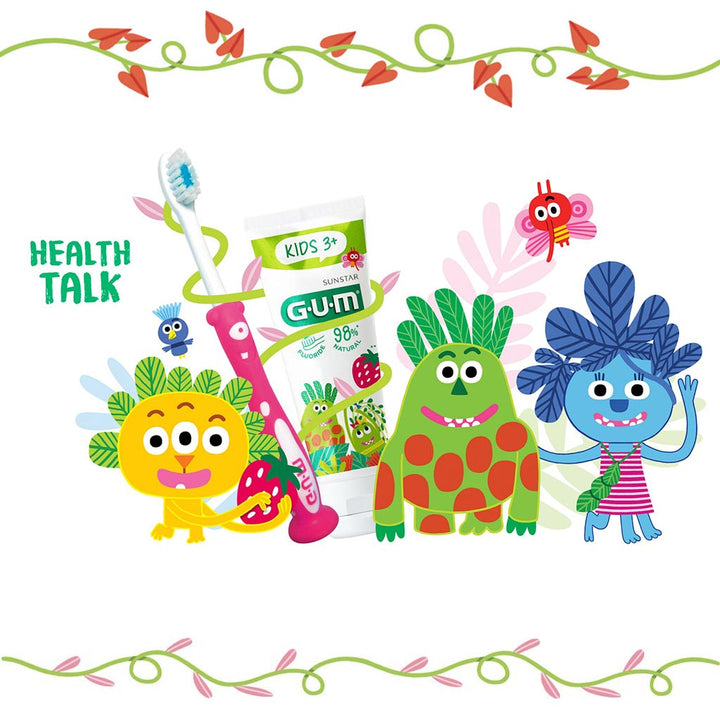 Sunstar Gum Kids 3+ Years Toothpaste, Strawberry Flavour 50ml - Easy Pharmacy LLC