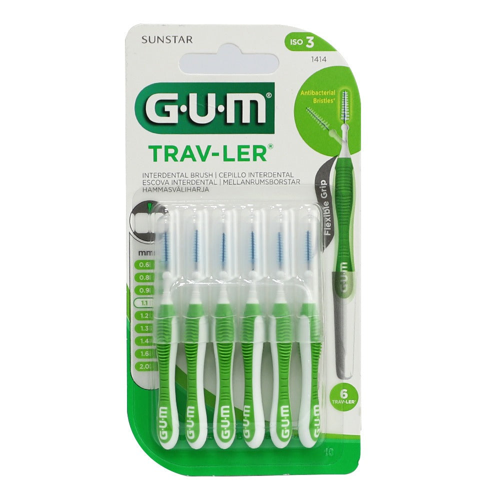 Butler GUM traveler Interdental brush Green, 1s - Easy Pharmacy LLC