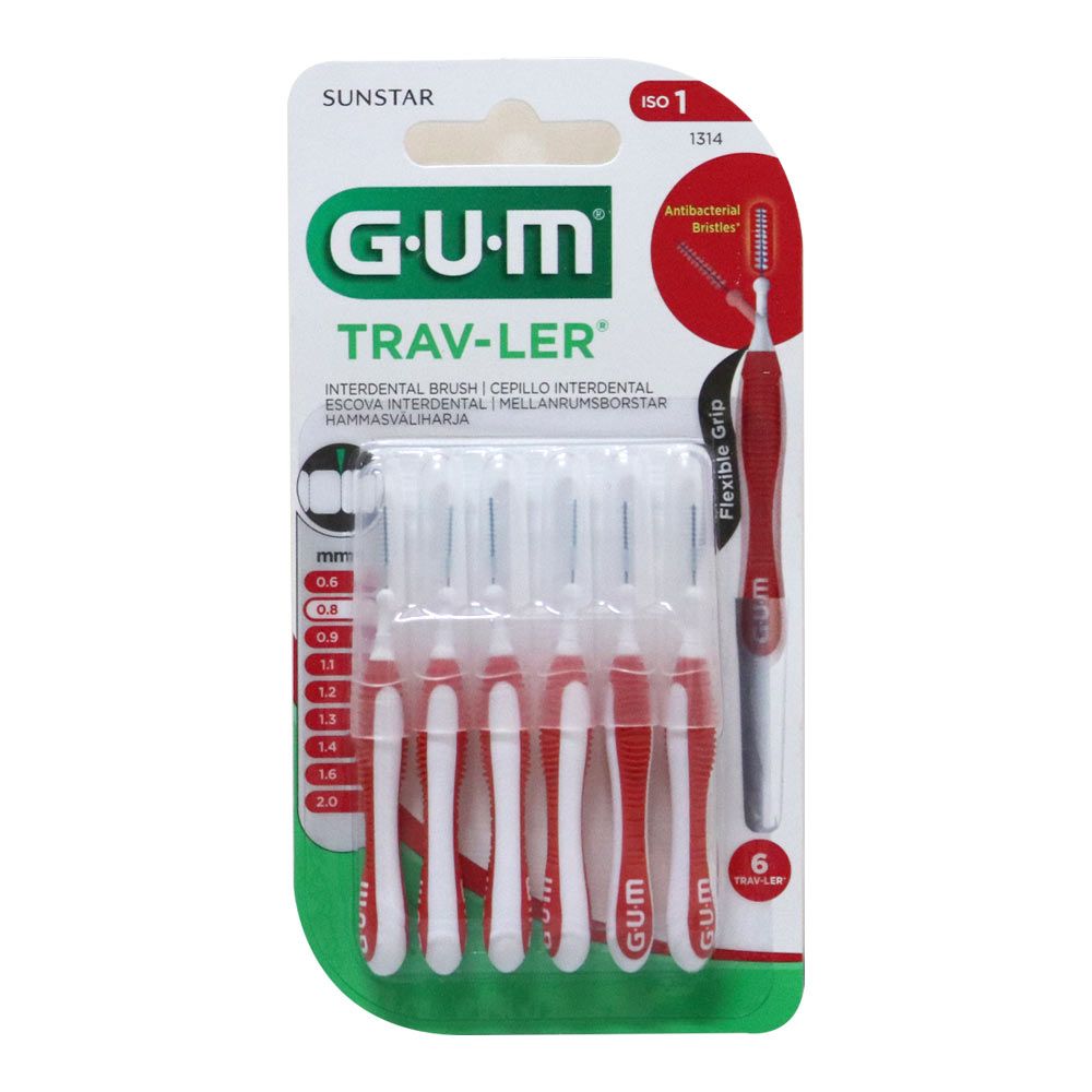 Butler Gum Travler Interdental Brush 0.8 mm 1314 - Easy Pharmacy LLC