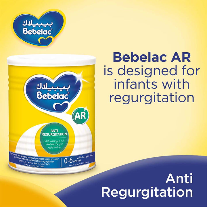 Bebelac AR Anti Regurgitation Infant Milk Formula For 0 To 6 Months Baby 400g - Easy Pharmacy LLC