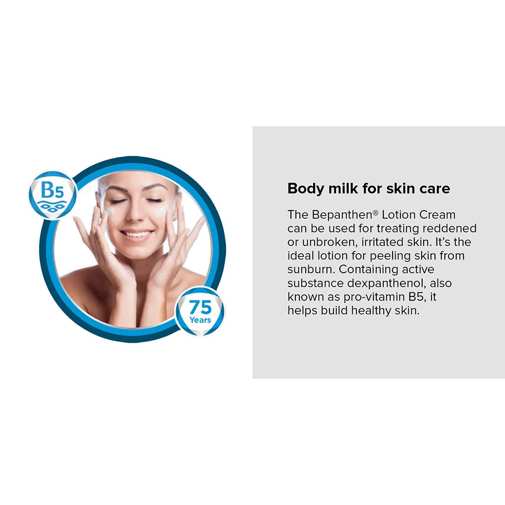 Bepanthen Face and Body Milk Moisturizer Lotion for Normal To Dry Skin 200ml - Easy Pharmacy LLC