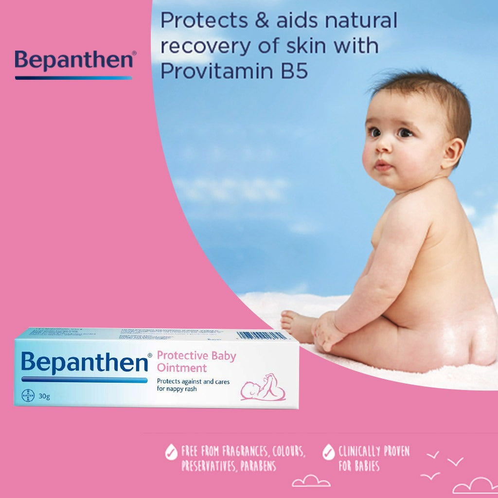 Bepanthen Protective Baby Ointment For Nappy Rash 30g - Easy Pharmacy LLC
