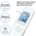 Beurer FT90 Non-Contact Infrared Thermometer For Forehead, Object And Room Temperature