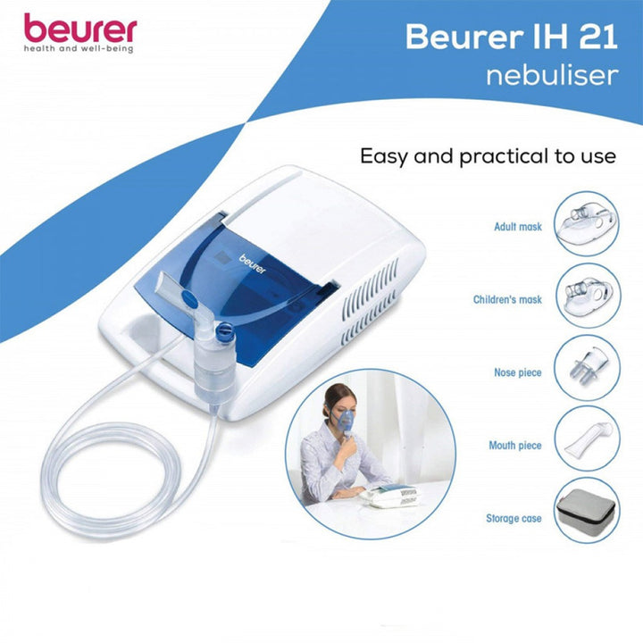 Beurer IH21 Inhalator Nebulizer For Adults and Children - Easy Pharmacy LLC