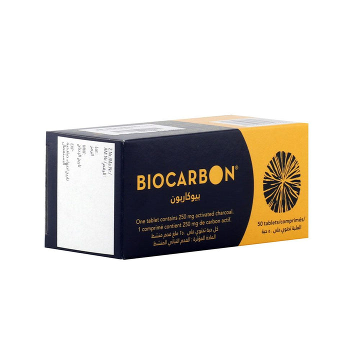 Biocarbon Activated Charcoal Tablets 50's - Easy Pharmacy LLC