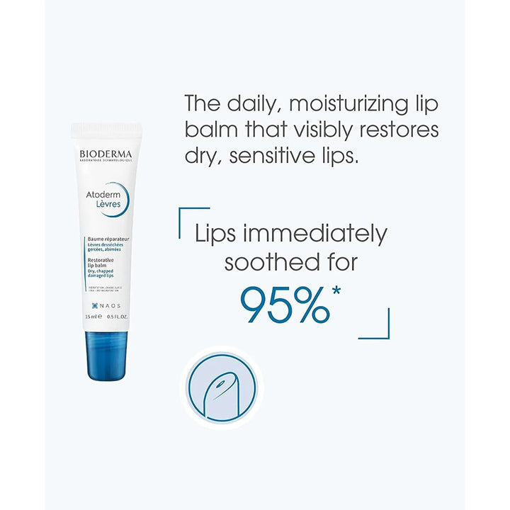 Bioderma Atoderm Restorative Lip Balm For Dry And Chapped Lips 15ml - Easy Pharmacy LLC