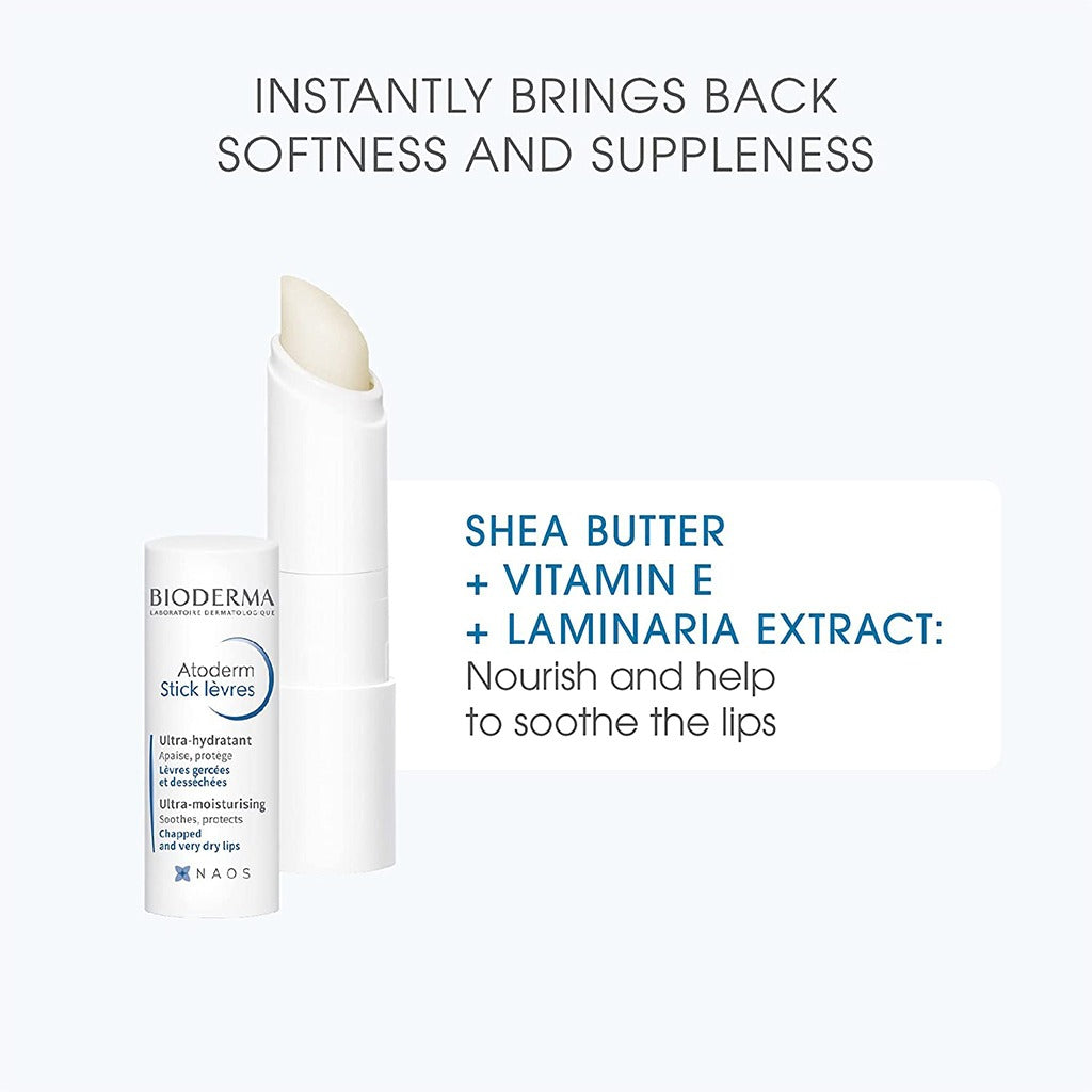 Bioderma Atoderm Moisturising Lip Balm For Dry And Chapped Lips 4g - Easy Pharmacy LLC