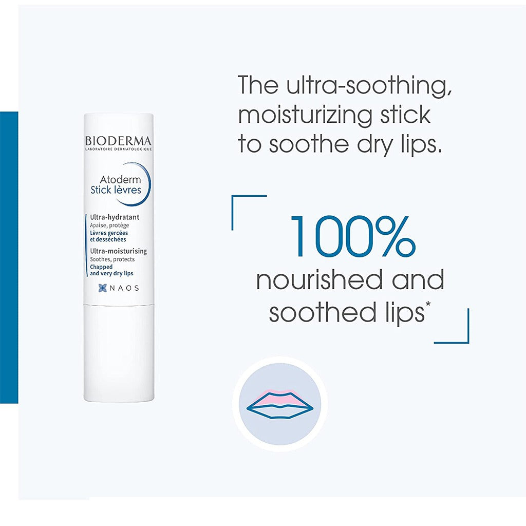 Bioderma Atoderm Moisturising Lip Balm For Dry And Chapped Lips 4g - Easy Pharmacy LLC