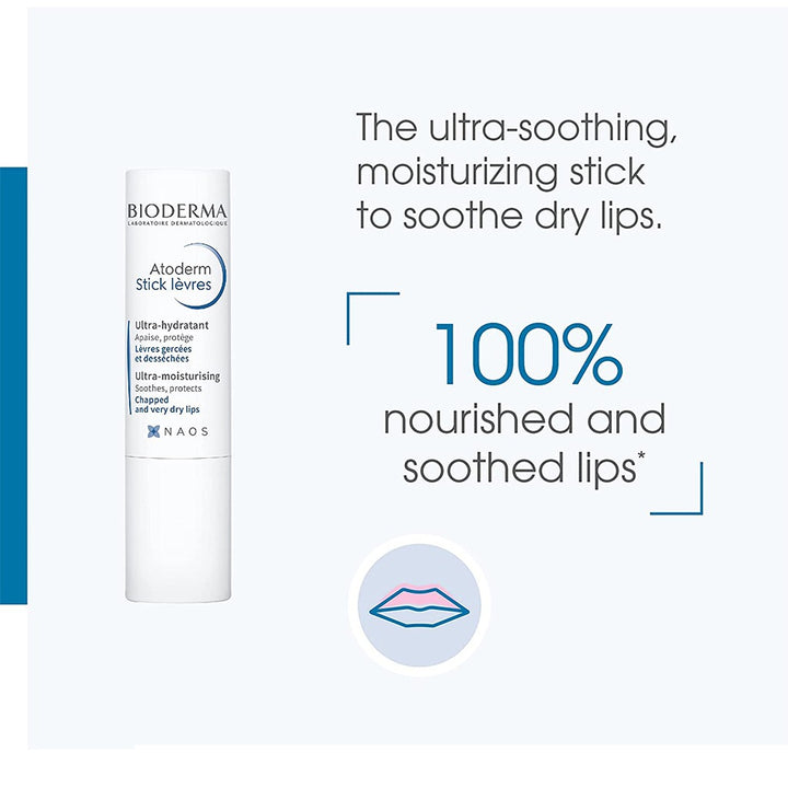 Bioderma Atoderm Moisturising Lip Balm For Dry And Chapped Lips 4g - Easy Pharmacy LLC