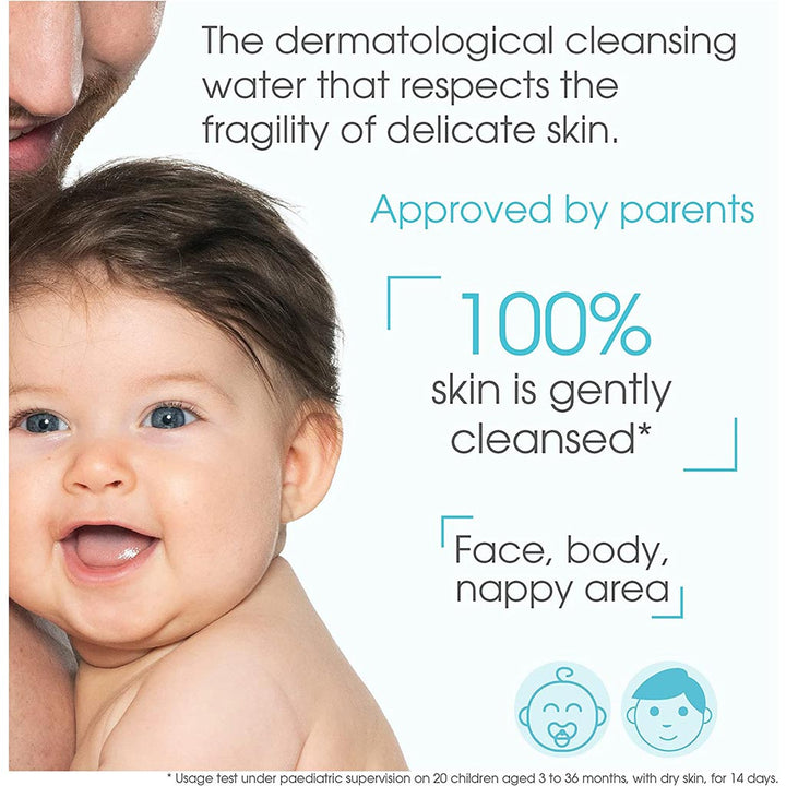 Bioderma ABCDerm H2O Micellar Water Cleanser For Baby & Children 1000ml - Easy Pharmacy LLC