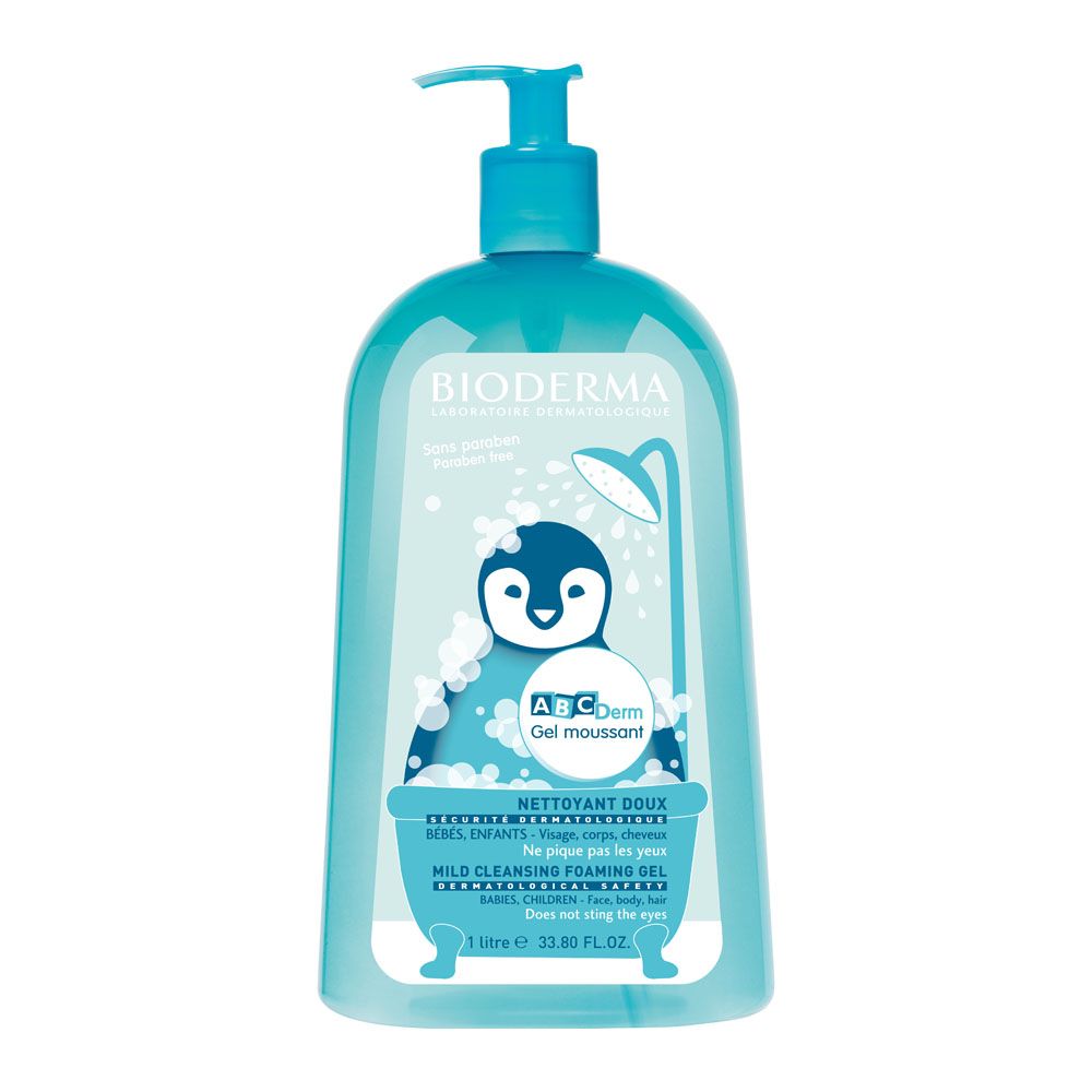 Bioderma ABCDerm Mild Cleansing Foaming Gel For Babies & Children 1 L - Easy Pharmacy LLC