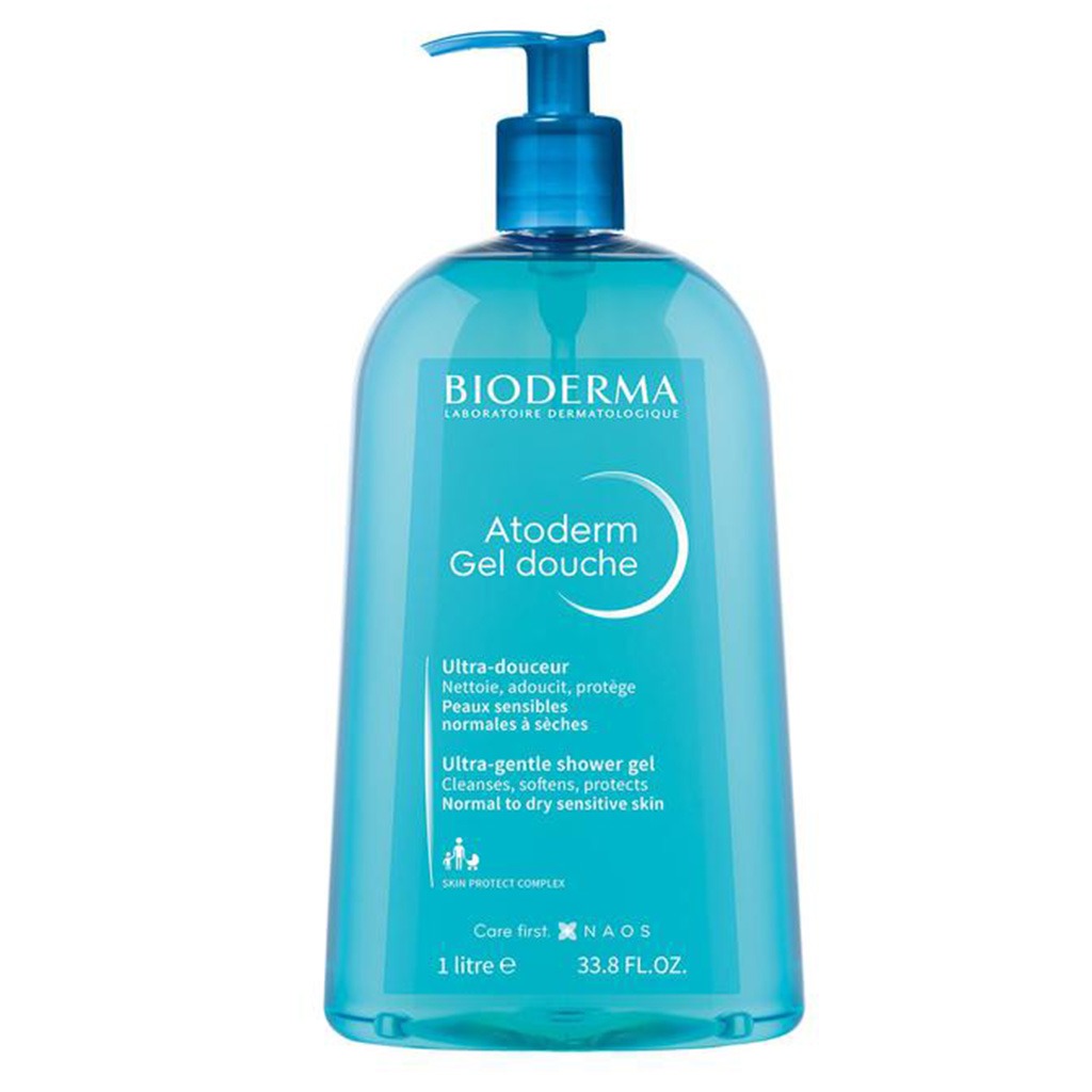 Bioderma Atoderm Shower Gel For Normal And Dry Sensitive Skin, Soap-Free 1L - Easy Pharmacy LLC