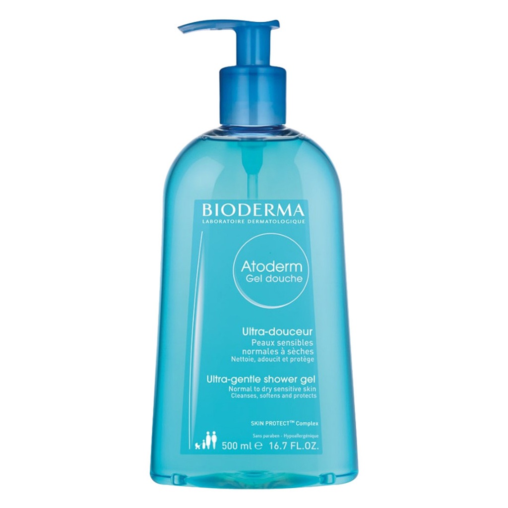 Bioderma Atoderm Shower Gel For Normal And Dry Sensitive Skin, Soap-Free 500ml - Easy Pharmacy LLC