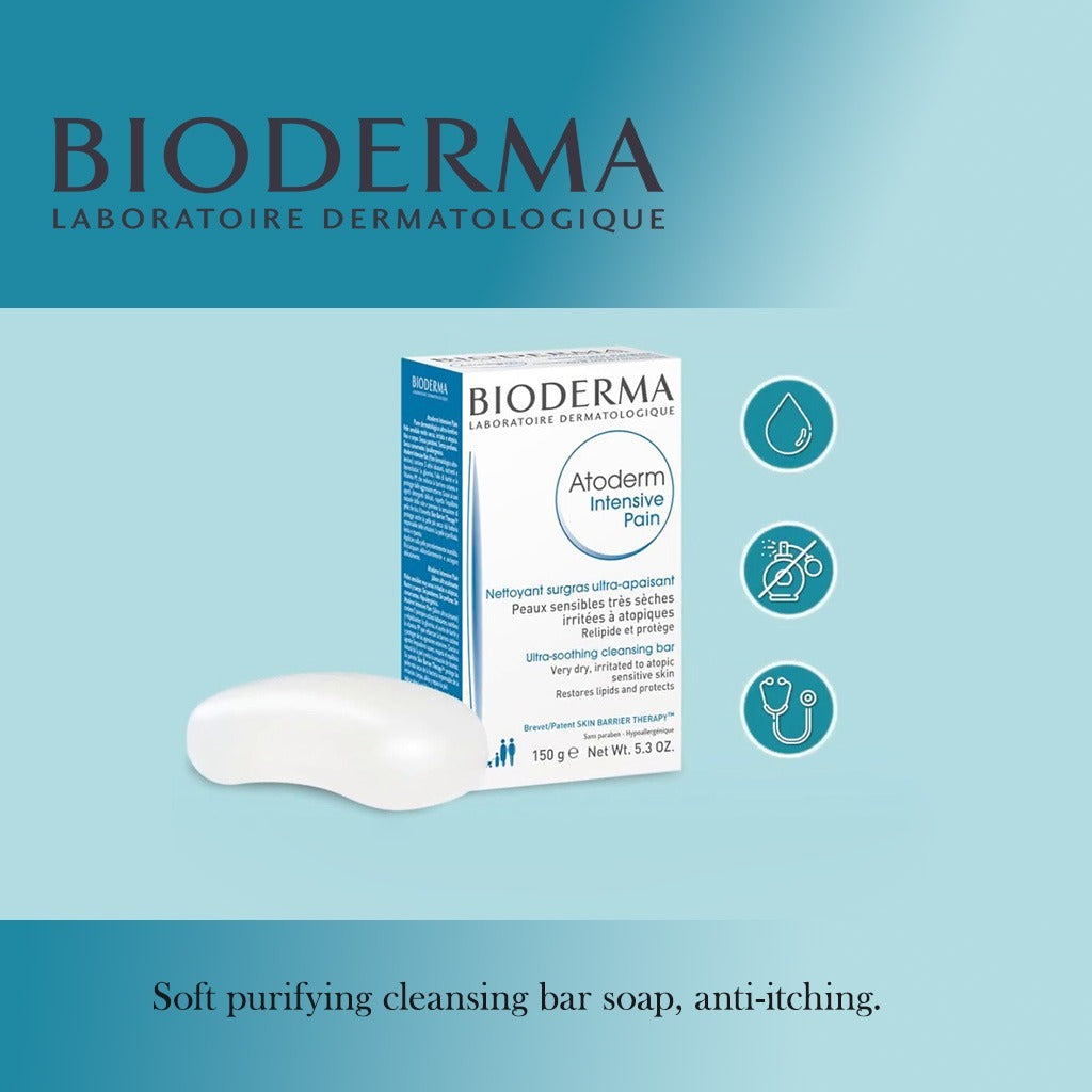 Bioderma Atoderm Ultra-soothing Cleansing Soap Bar For Atopic Sensitive Skin 150 g - Easy Pharmacy LLC