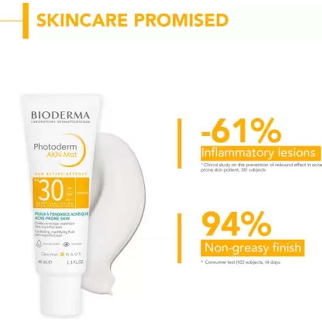 Bioderma Photoderm AKN Mat SPF30 Fluid Sunscreen For Face 40ml - Easy Pharmacy LLC