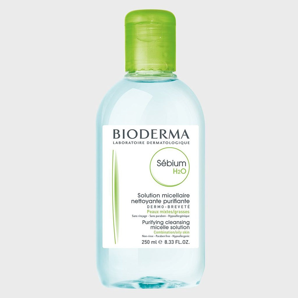 Bioderma Sebium H₂O Cleansing Micelle Make-Up Remover Solution For Combination To Oily Skin 250 mL - Easy Pharmacy LLC