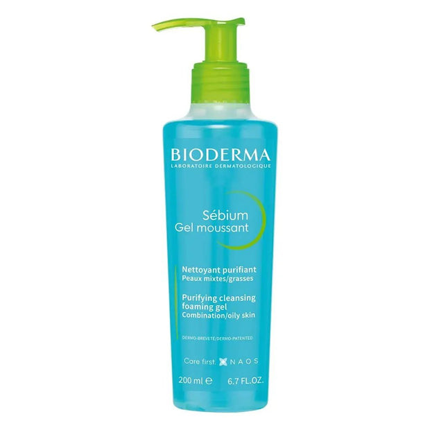 Bioderma Sebium Cleansing Foaming Gel Purifying Combination To Oily Skin 200 Ml