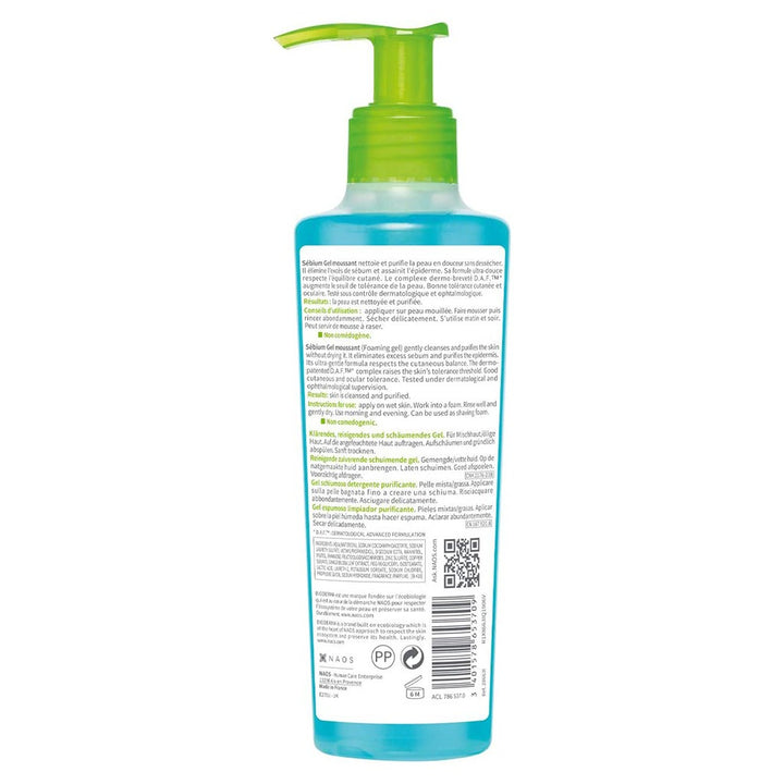 Bioderma Sebium Moussant Purifying Cleansing Foaming Gel For Combination To Oily Skin 200 mL - Easy Pharmacy LLC