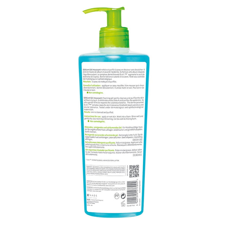 Bioderma Sebium Moussant Purifying Cleansing Foaming Gel For Combination To Oily Skin 500 mL - Easy Pharmacy LLC