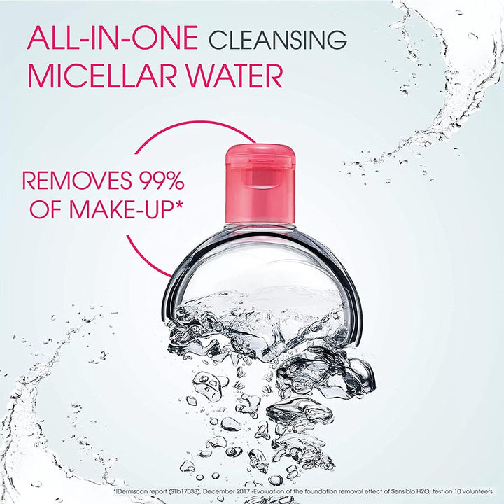 Bioderma Sensibio H2O Cleansing & Make up Removing Micellar Water with Pump 500ml - Easy Pharmacy LLC