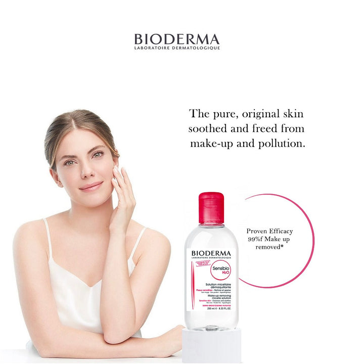 Bioderma Sensibio H2O Cleansing & Make up Removing Micellar Water with Pump 500ml - Easy Pharmacy LLC