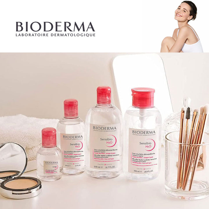 Bioderma Sensibio H2O Cleansing & Make up Removing Micellar Water with Pump 500ml - Easy Pharmacy LLC