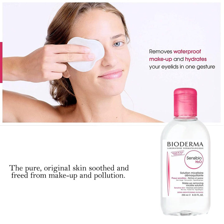 Bioderma Sensibio H2O Cleansing & Make up Removing Micellar Water 250ml - Easy Pharmacy LLC