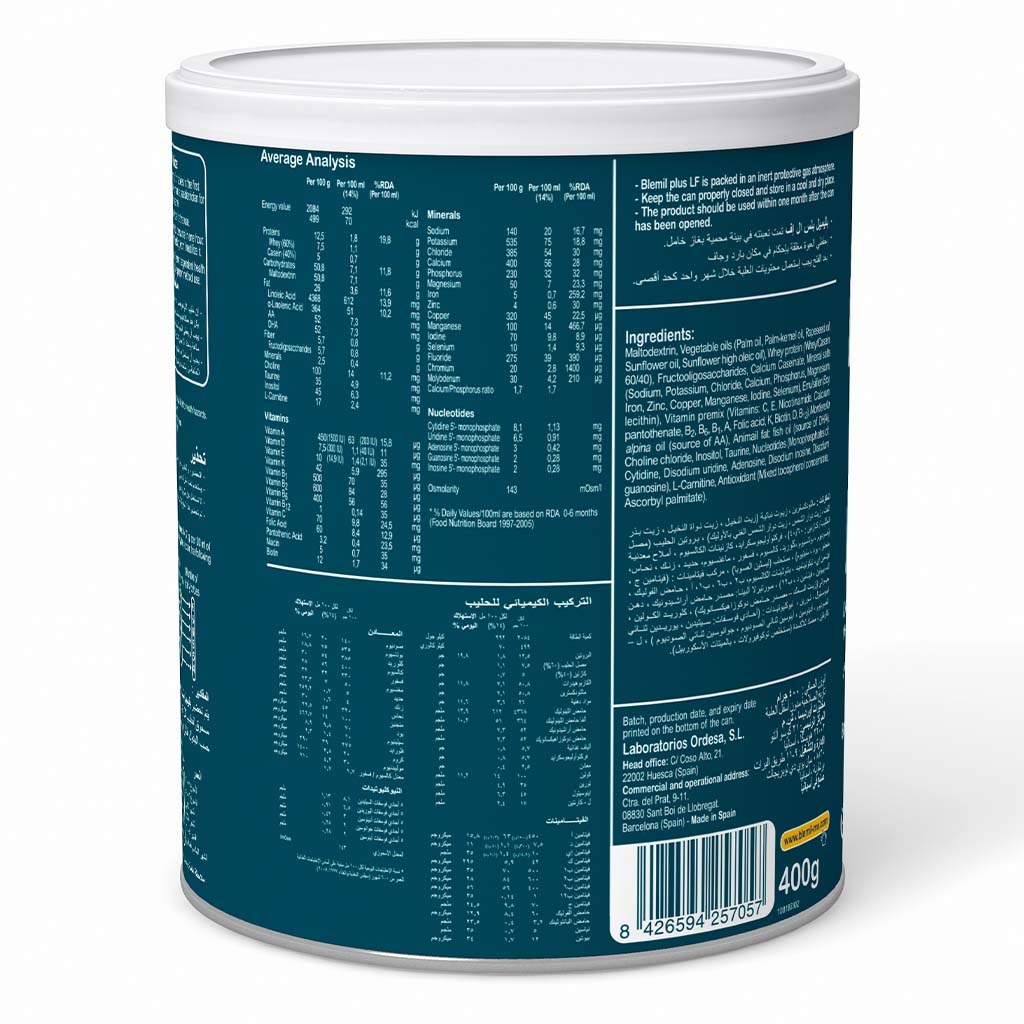 Blemil Plus LF Lactose Free Baby Milk Formula For 0+ Months 400g - Easy Pharmacy LLC