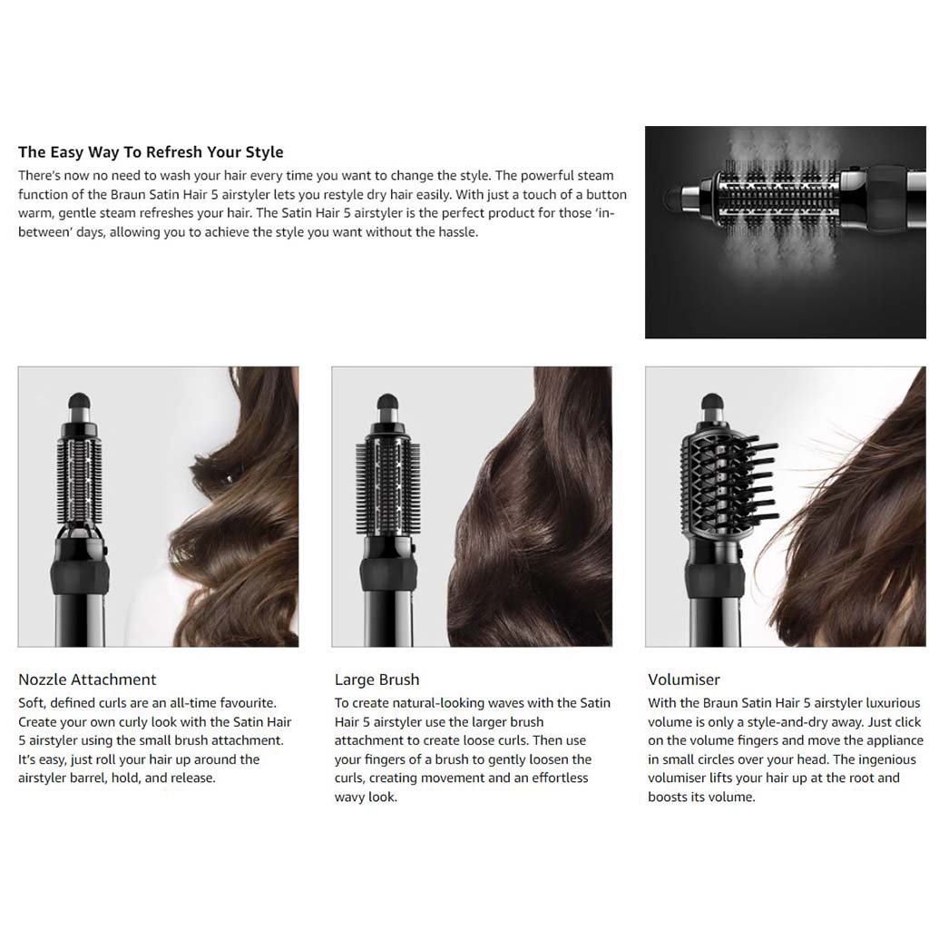 Braun Satin Hair 5 Steam Power Air Styler AS530 - Easy Pharmacy LLC