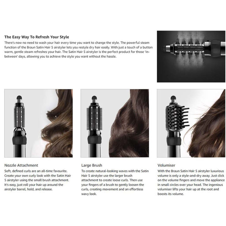 Braun Satin Hair 5 Steam Power Air Styler AS530 - Easy Pharmacy LLC