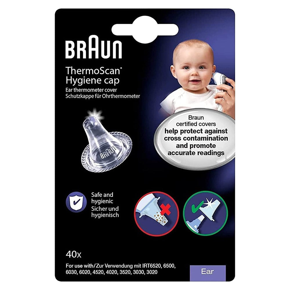 Braun Thermoscan Hygiene Caps Ear Thermometer Covers, Pack of 40's - Easy Pharmacy LLC