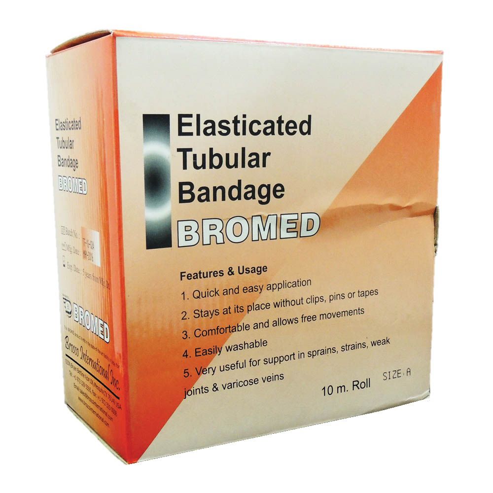 Bromed Elasticated Tubular Bandage A Roll 10 m - Easy Pharmacy LLC