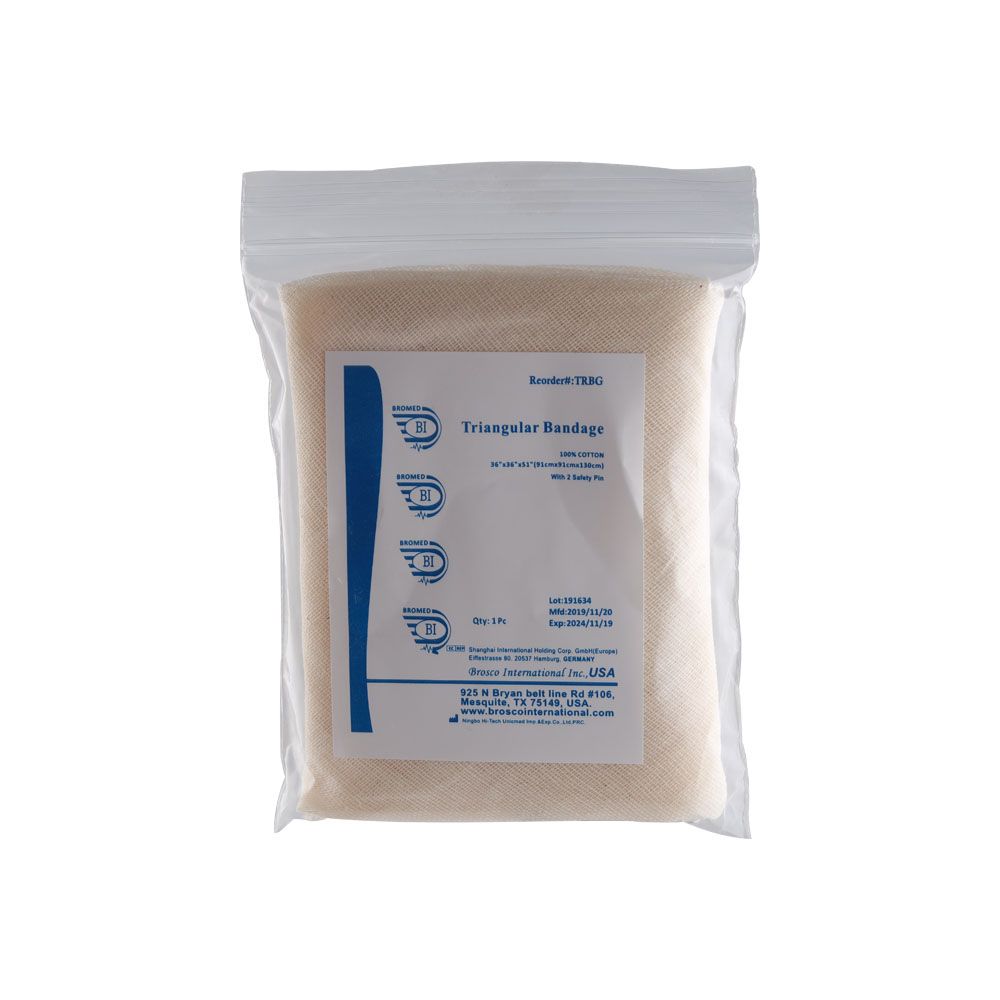 Bromed Triangular Bandage 91 cm x 91 cm x 130 cm 1's - Easy Pharmacy LLC