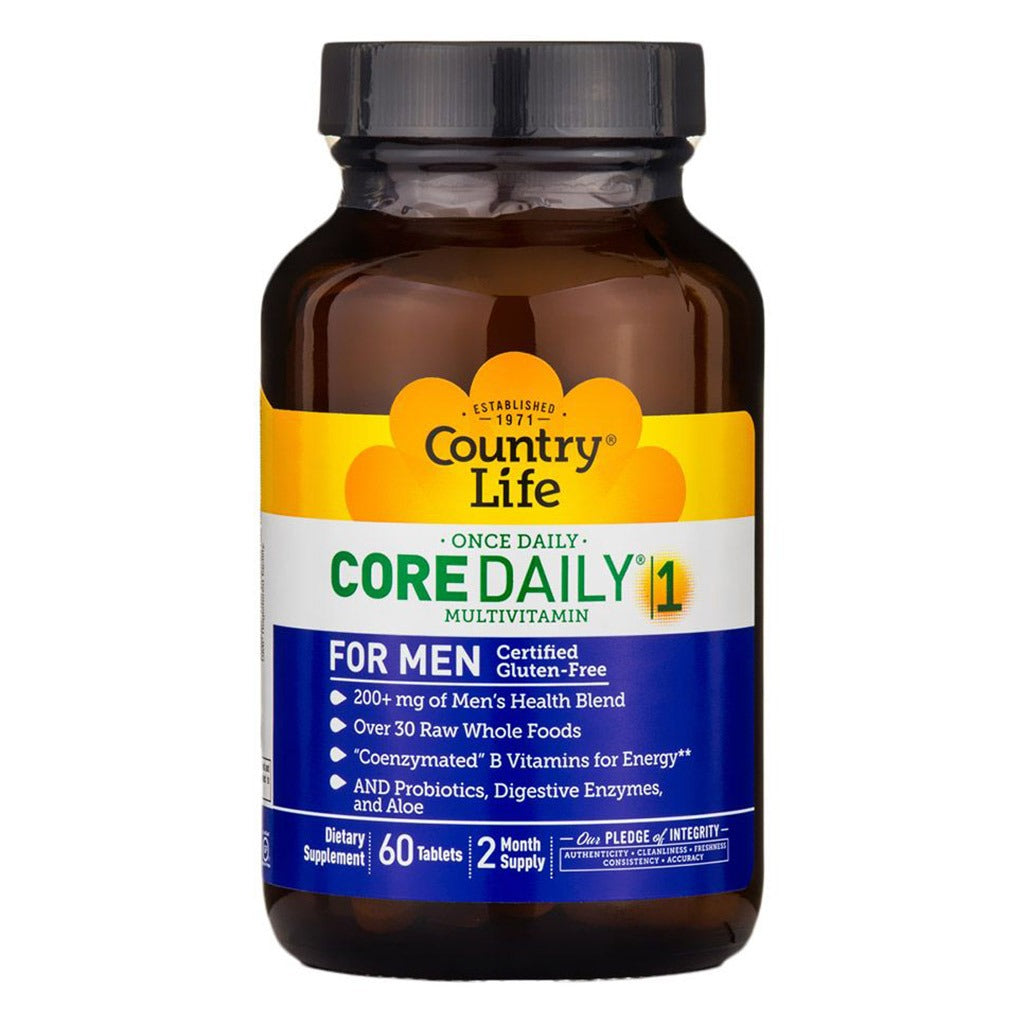 Country Life Core Daily 1 Multivitamin Supplement Tablets For Men, Pack of 60's - Easy Pharmacy LLC