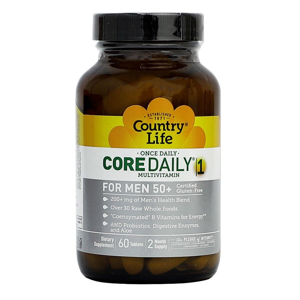 Country Life Core Daily 1 Multivitamin Supplement Tablets For Men 50+, Pack of 60's - Easy Pharmacy LLC