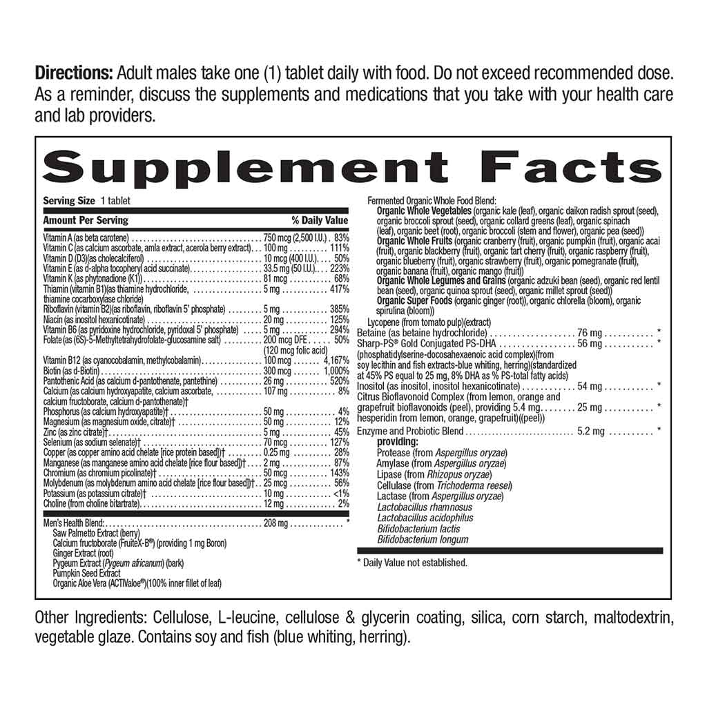Country Life Core Daily 1 Multivitamin Supplement Tablets For Men 50+, Pack of 60's - Easy Pharmacy LLC