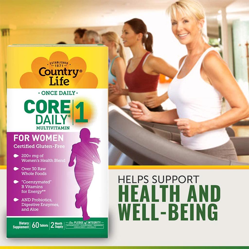 Country Life Core Daily 1 Multivitamin Supplement Tablets For Women 50+, Pack of 60's - Easy Pharmacy LLC