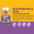 Country Life Dolphin Pals DHA Gluten-Free Sour Gummies For Kids, Pack of 90's