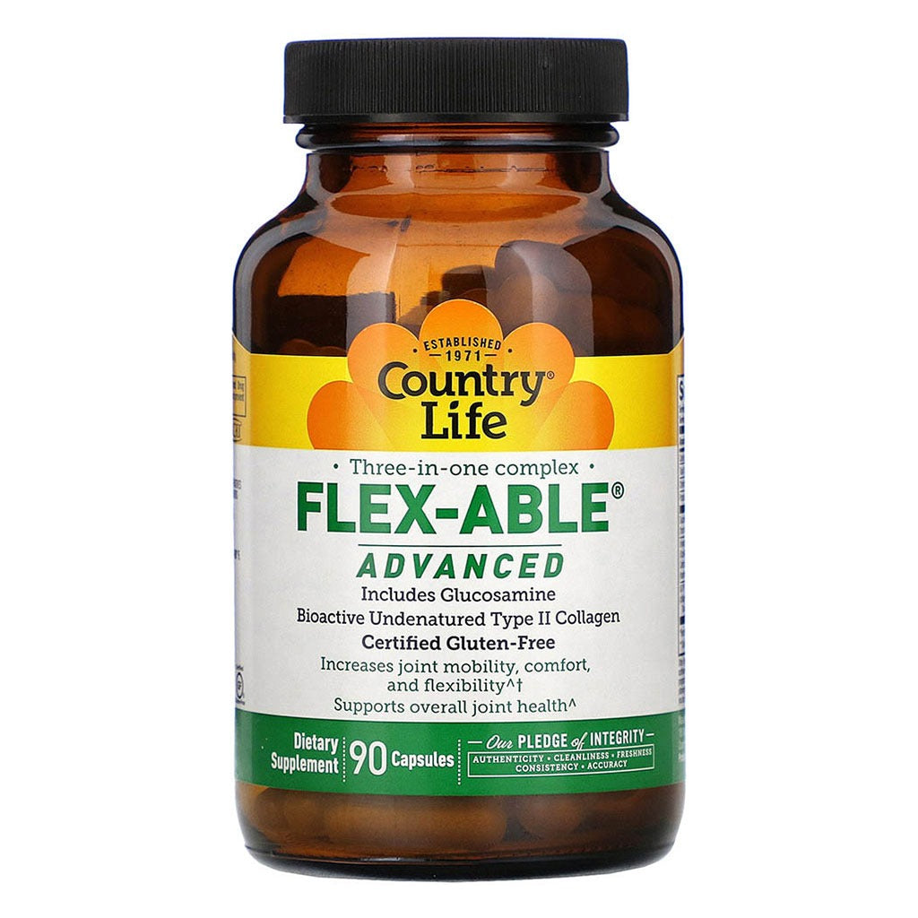 Country Life Flexable Advanced Capsules With Glucosamine For Joint Health, Pack of 90's - Easy Pharmacy LLC