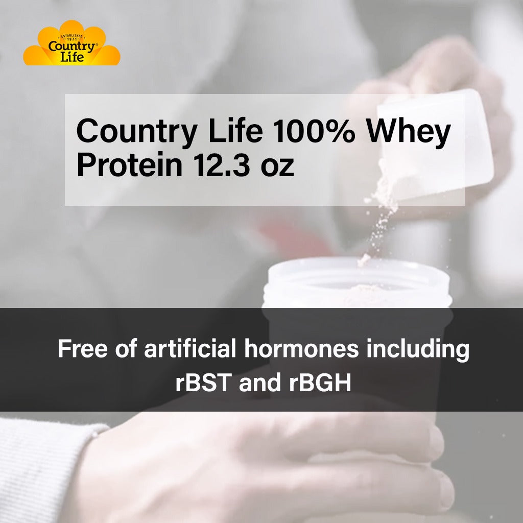 Country Life 100% Whey Protein 12.3 oz, 350 g - Easy Pharmacy LLC