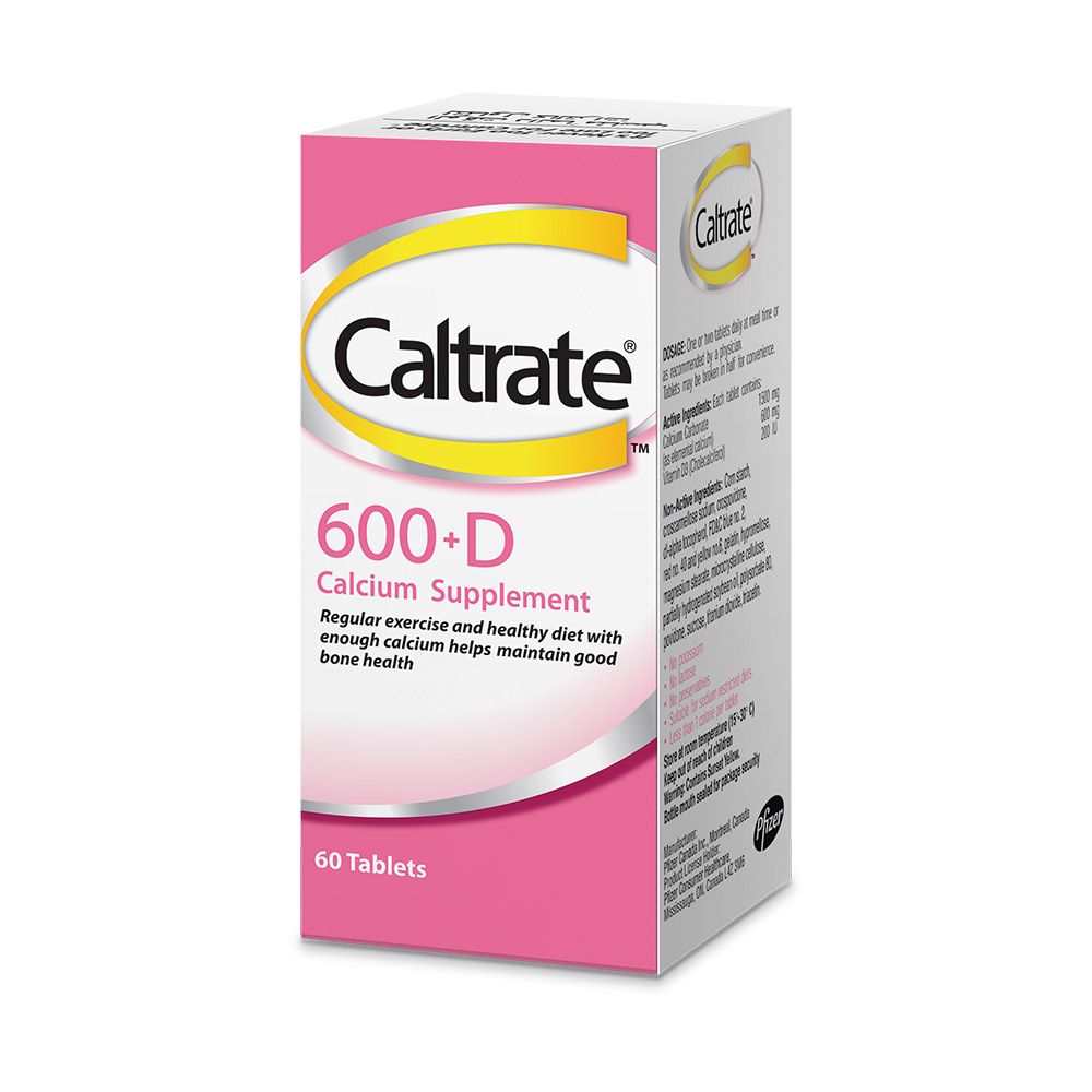 Caltrate + Vitamin D 600 mg Tablets 60's - Easy Pharmacy LLC