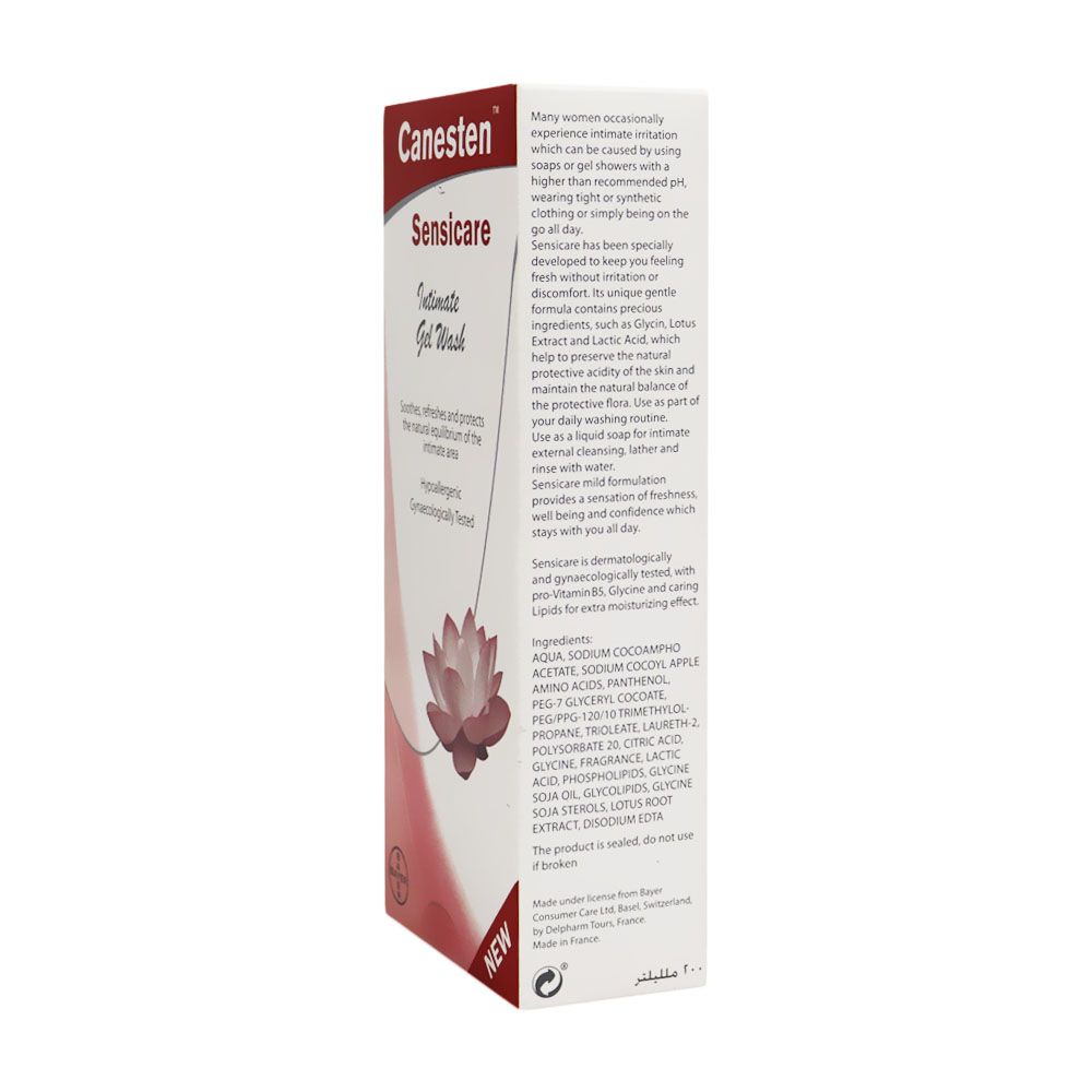Canesten Sensicare Intimate Gel Wash 200 mL - Easy Pharmacy LLC